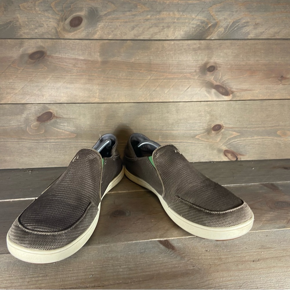 Olukai nohea mesh Mens size 11 shoes brown slip on comfort sneakers - Picture 3 of 8